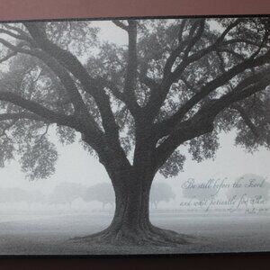 Black and White Wall Decor with Bible verse